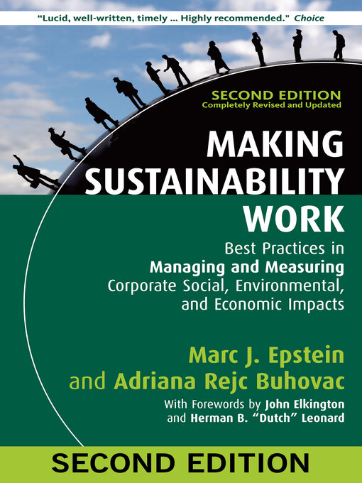 Imagen de portada para Making Sustainability Work